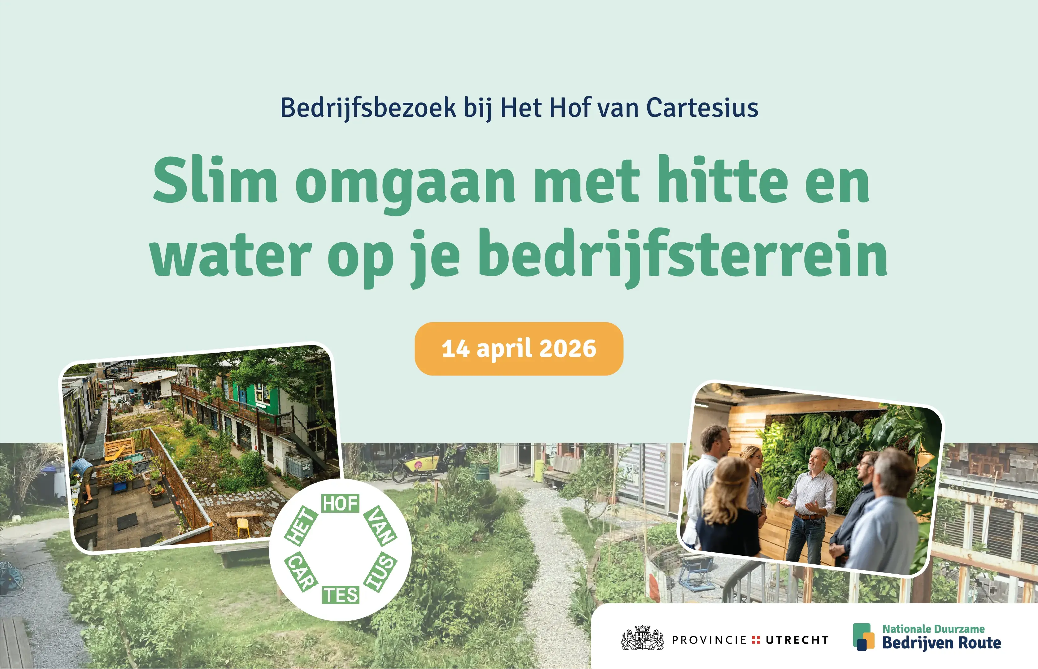 Afbeelding van Bedrijfsbezoek: Slim omgaan met hitte en water op je bedrijfsterrein