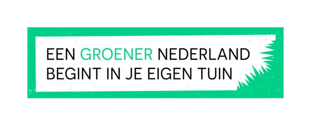 Logo van Een groener Nederland begint in je eigen tuin.