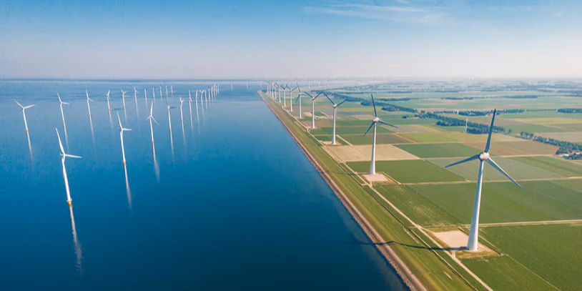Windturbines voor meer schone stroom