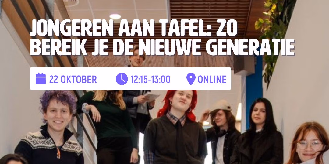 Online talkshow Jongeren aan tafel zo bereik je de nieuwe generatie