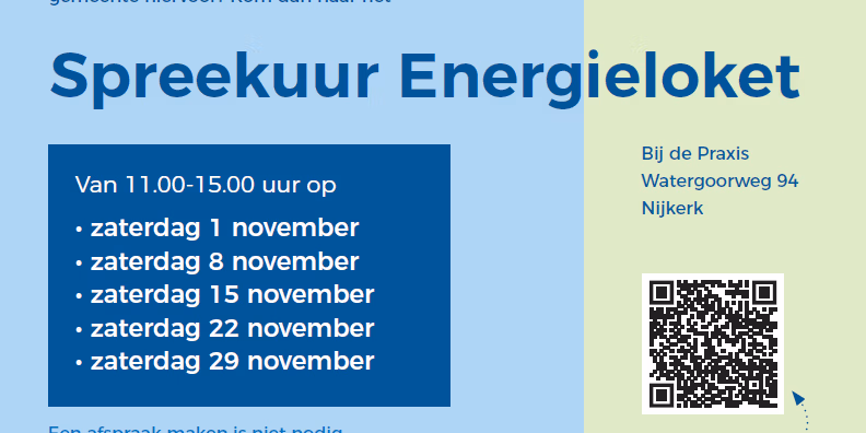 Extra spreekuren Energieloket korting isolatiemateriaal